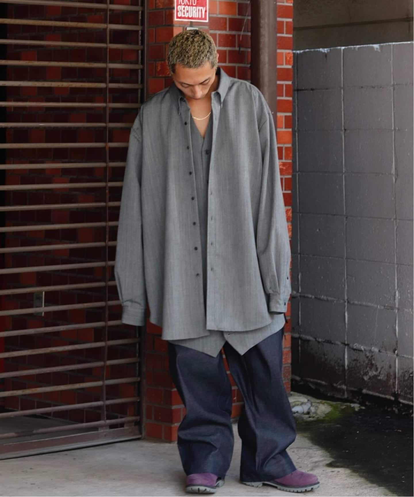 CLASS 堀切 25FW LYRIA SHARKSKIN SHIRT COAT