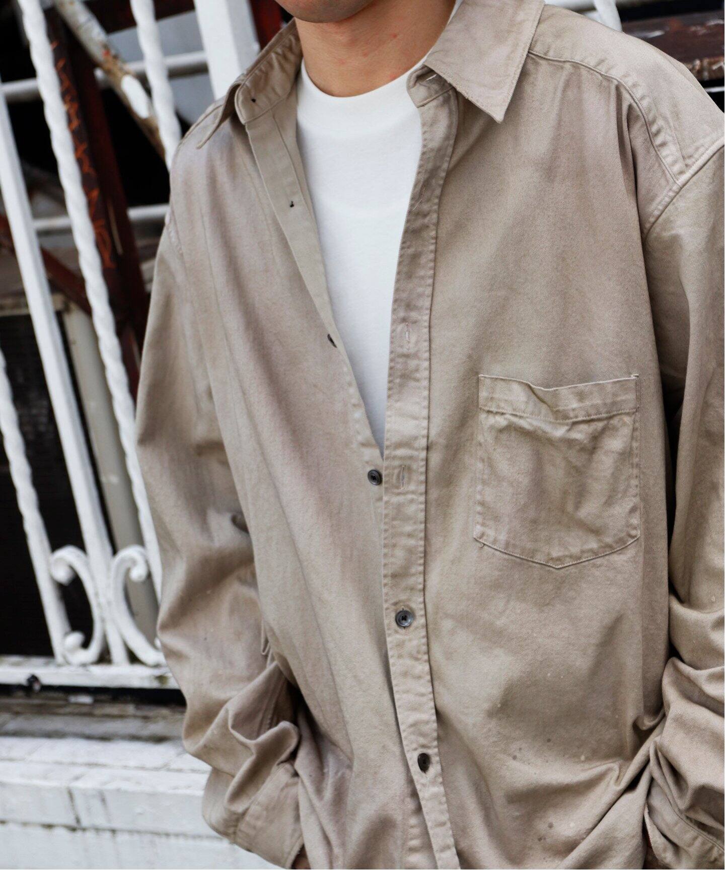 Ancellm Denim Dress Shirts サイズ1 ANCELLM / アンセルム DENIM DRESS SHIRT（シャツ／ブラウス