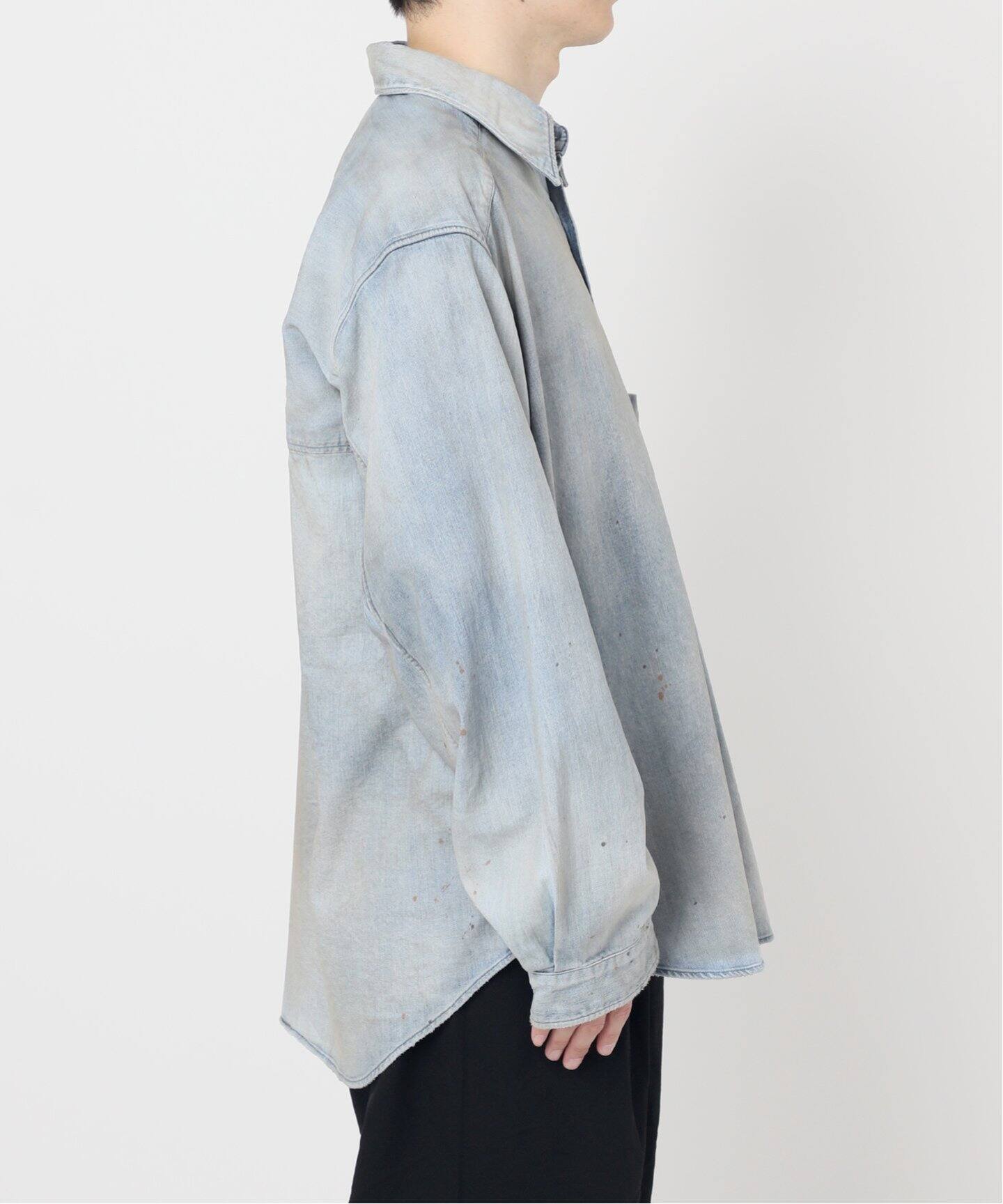 Ancellm Denim Dress Shirts サイズ1 ANCELLM / アンセルム DENIM DRESS SHIRT（シャツ／ブラウス