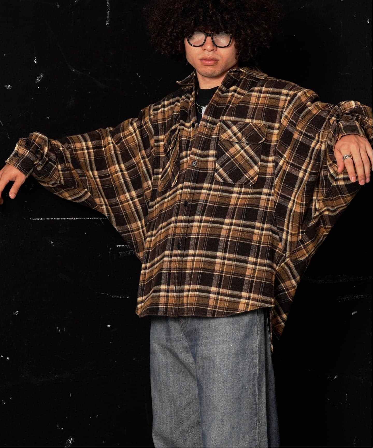 doublet チェックシャツ doublet/ダブレット】チェックシャツ ZOMBIE SILHOUETTE CHECK