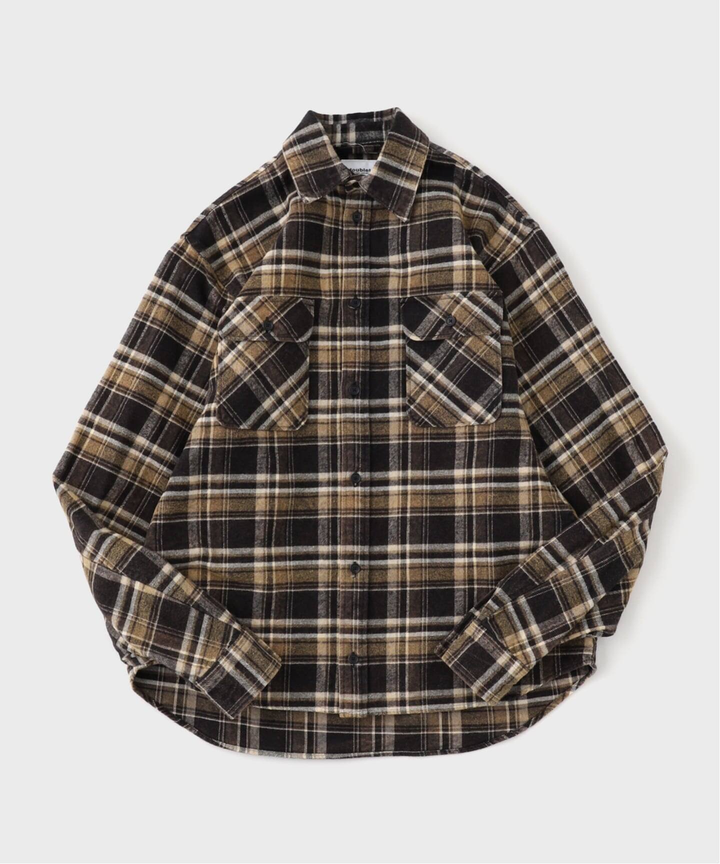 doublet チェックシャツ doublet/ダブレット】チェックシャツ ZOMBIE SILHOUETTE CHECK