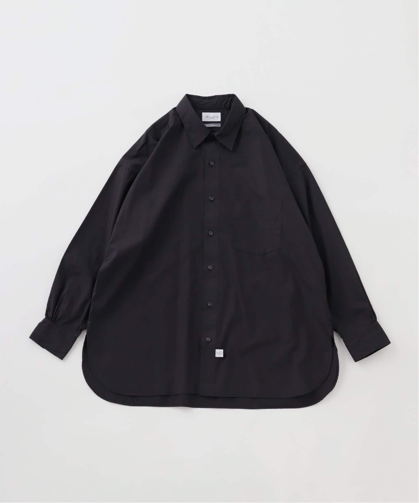 10月終了。マービンポンティアク　25aw ノーカラーシャツ　黒 10月終了。マービンポンティアク 25aw ノーカラーシャツ 黒 10月終了