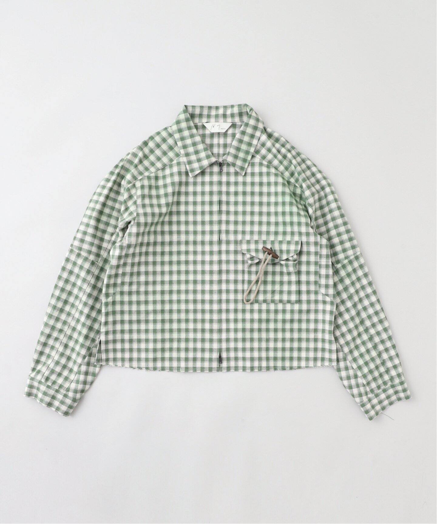ANCELLM / アンセルム】 C/R CHECK SHORT ZIPUP SHIRT ANCSH53- B 