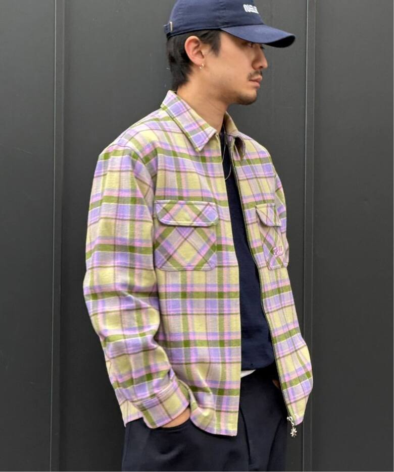 BoTT / ボット Zip-Up Flannel Shirt（シャツ／ブラウス）｜WISM 