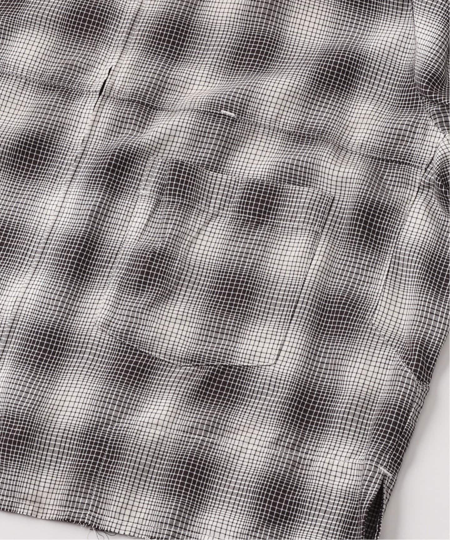 OMBRECHECK SHORT ZIPUP SHIRT - ANCELLM – C THE C
