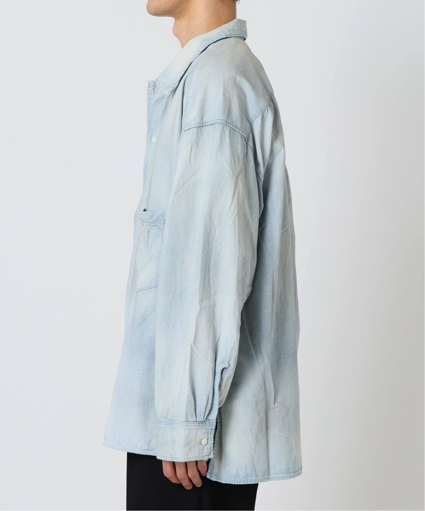 ANCELLM / アンセルム AGING CHAMBRAY SHIRT（シャツ／ブラウス 