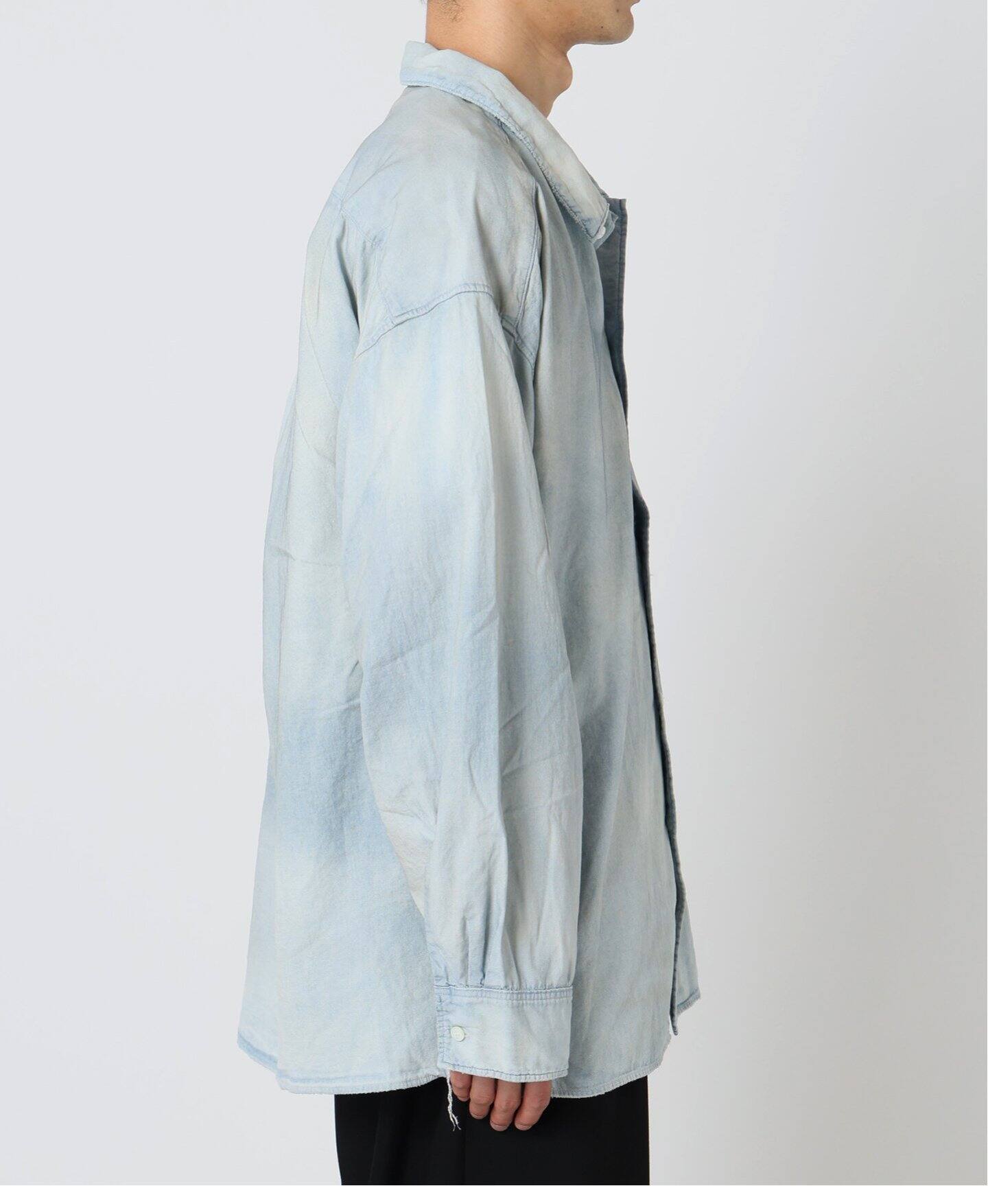 ANCELLM / アンセルム AGING CHAMBRAY SHIRT（シャツ／ブラウス 