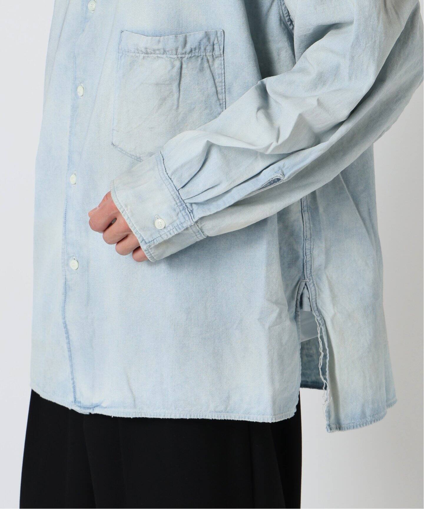 ANCELLM / アンセルム AGING CHAMBRAY SHIRT（シャツ／ブラウス 