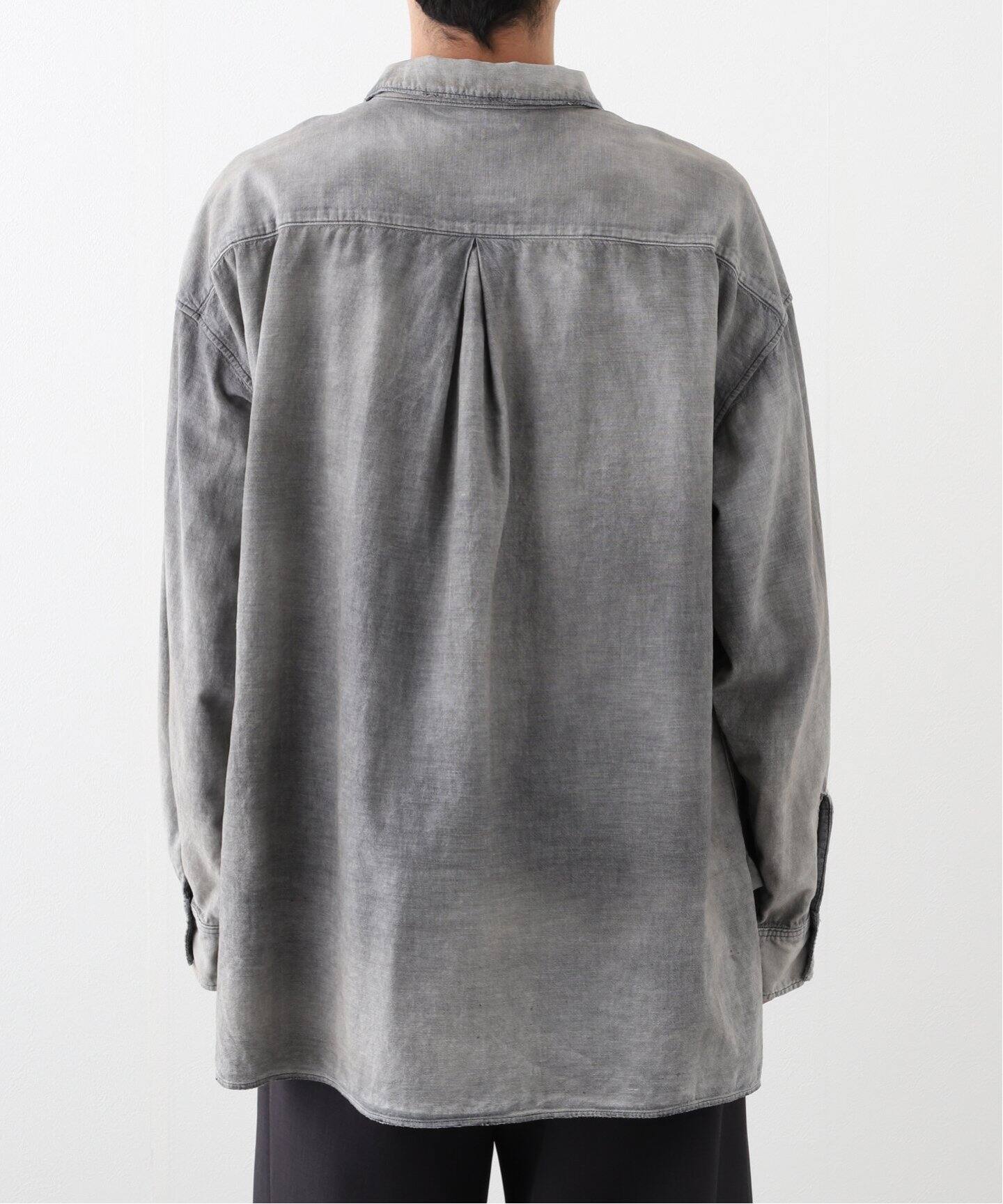 ANCELLM / アンセルム AGING CHAMBRAY SHIRT（シャツ／ブラウス 