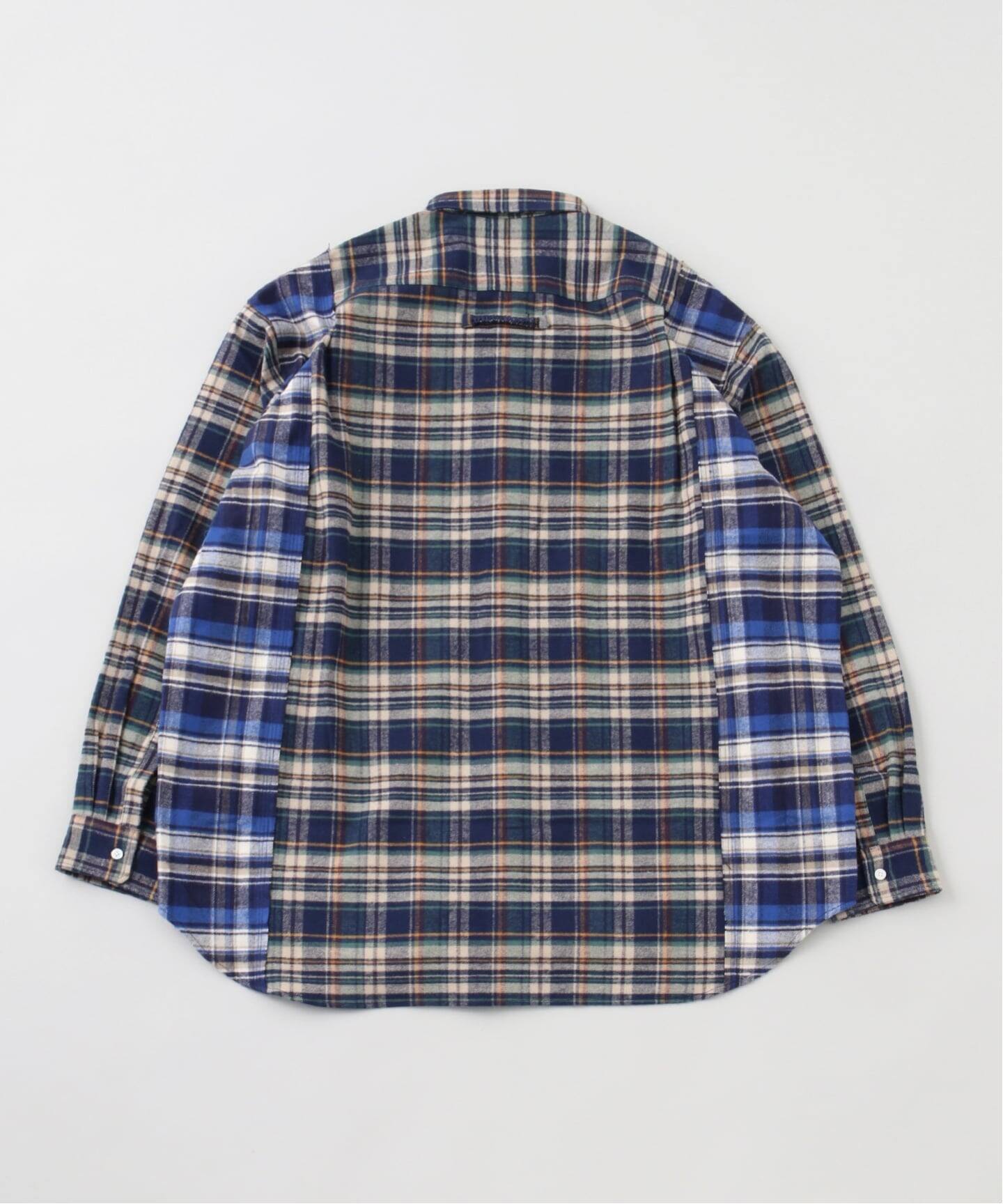 美品 TENHALF NEL DOCKING SHIRT ネル ドッキングシャツ TENHALF / テンハーフ NEL DOCKING SHIRT（シャツ／ブラウス）｜WISM