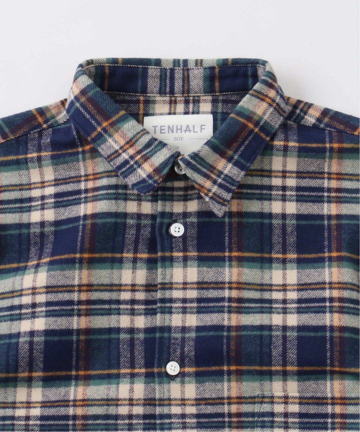 TENHALF / テンハーフ NEL DOCKING SHIRT（シャツ／ブラウス）｜WISM