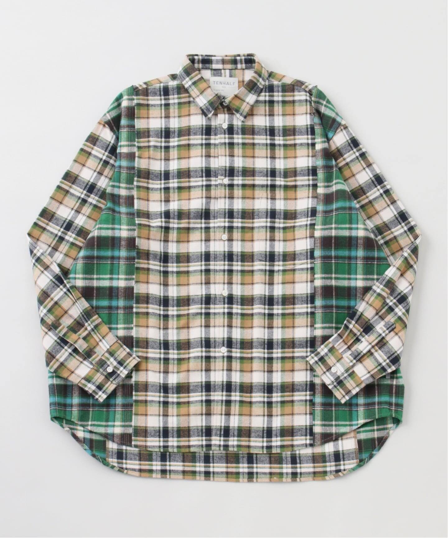 TENHALF / テンハーフ NEL DOCKING SHIRT（シャツ／ブラウス）｜WISM