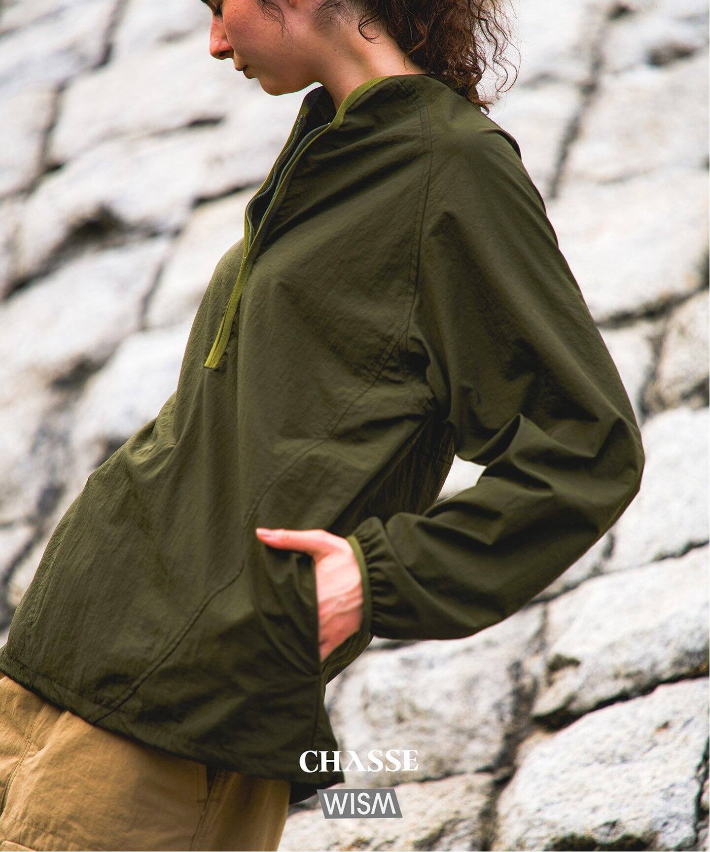 CHASSE / チェイス】WISM 別注 Nylon Rip Shirt（シャツ／ブラウス 