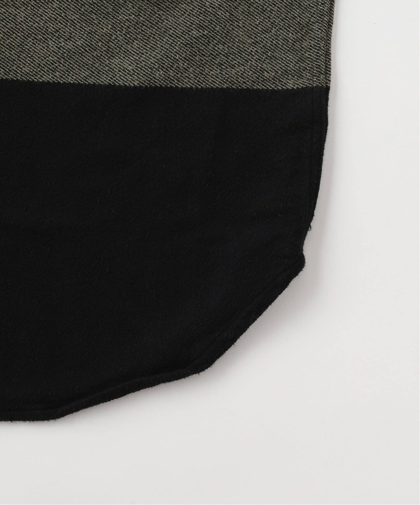 C.E / シーイー cavemp STRIPE FLANNEL BIG SHIRT KHAK（シャツ