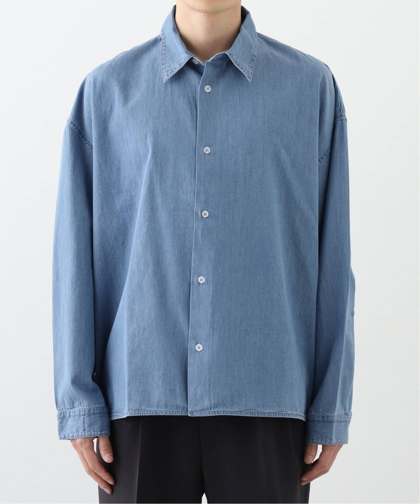 SEEALL◆長袖シャツ/--/SAU53 SH386 SEEALL / シーオール】OPEN COLLAR SHIRTS MIX SAU53/ SH386/ I