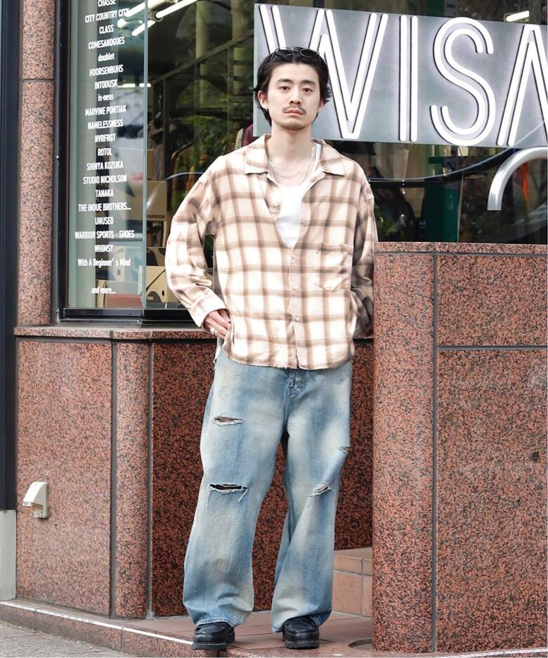 ANCELLM × WISM 別注 OMBRECHECK SHIRT（シャツ／ブラウス）｜WISM 
