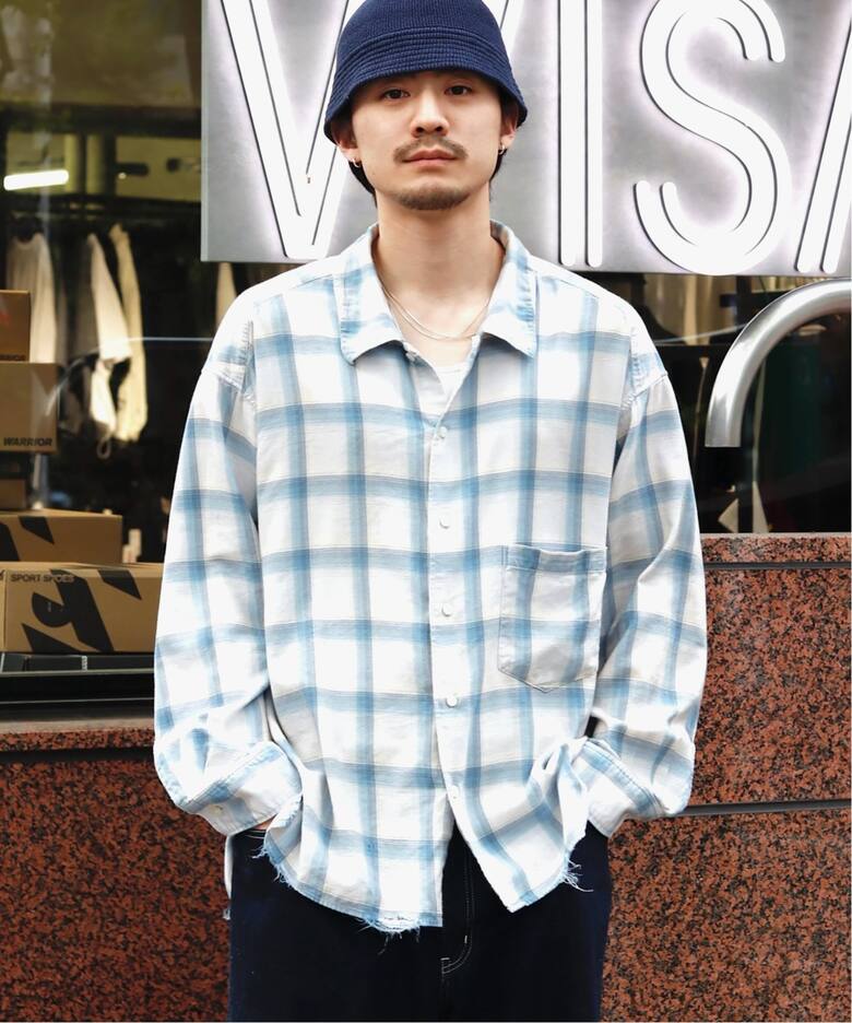 ANCELLM × WISM 別注 OMBRECHECK SHIRT（シャツ／ブラウス）｜WISM 