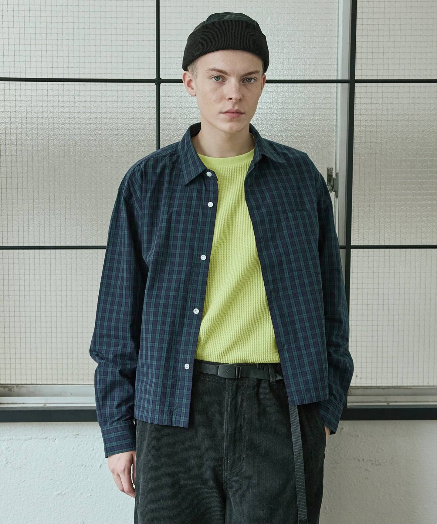 しんくろー✨✨✨ジャーナルスタンダード シャツ ミニ チェック クロップド 長袖 シャツ “短丈”（シャツ／ブラウス