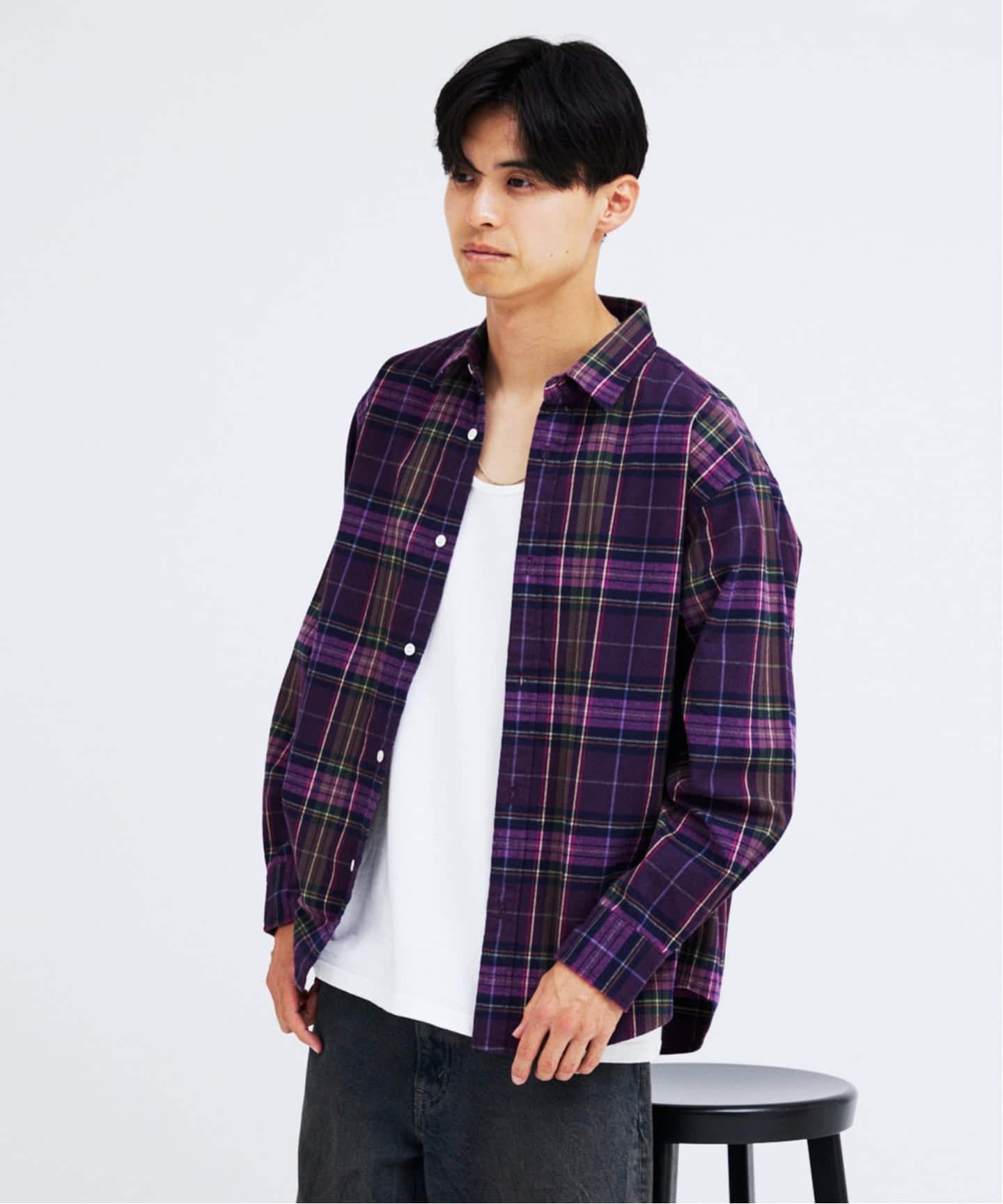 ジャーナルスタンダード（JOURNAL STANDARD）/パターン レギュラー カラー ネル シャツ パターン レギュラー カラー ネル シャツ（シャツ／ブラウス