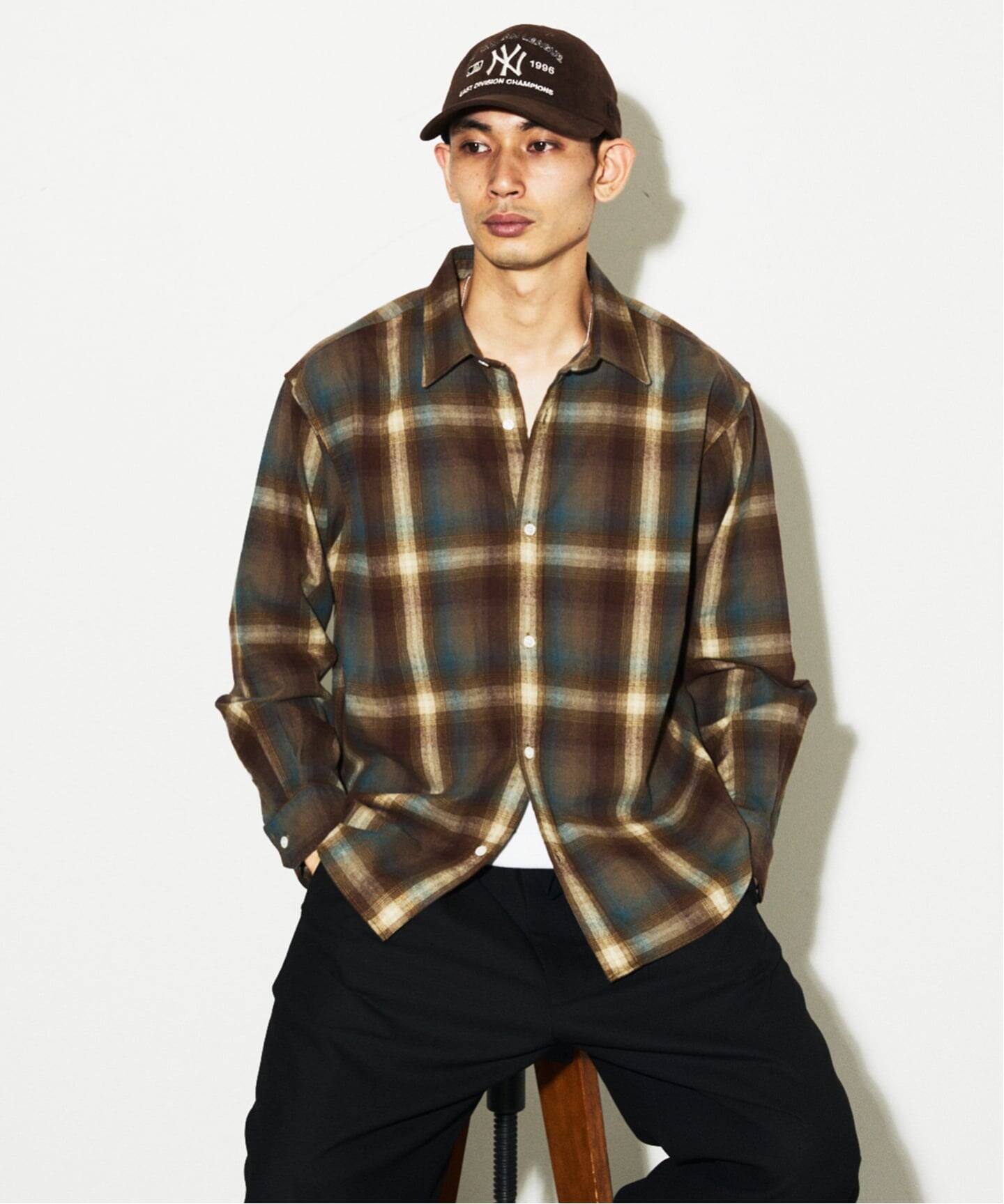 オンブレチェック フランネルシャツ（シャツ／ブラウス）｜JOURNAL