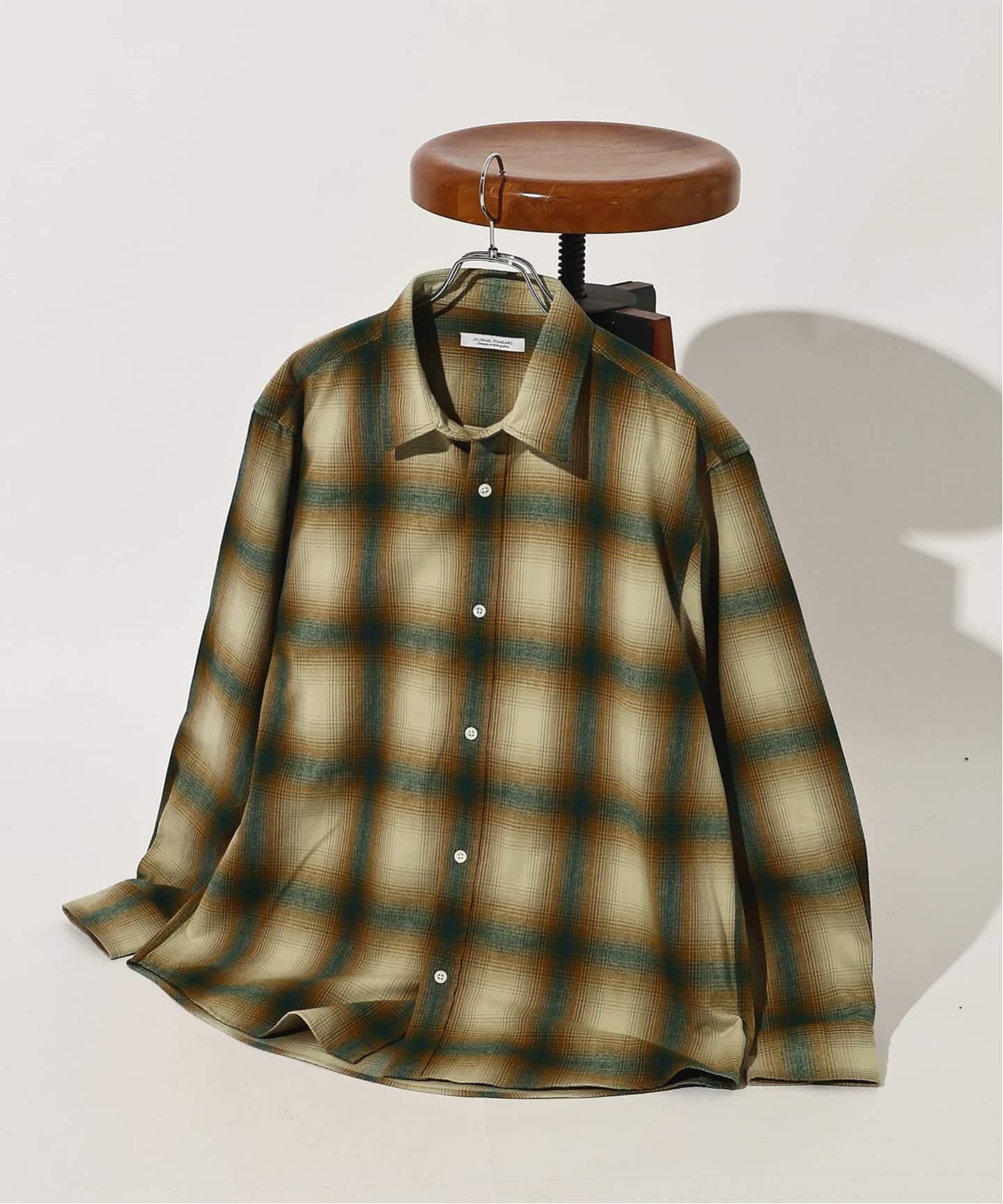 追加予約》オンブレチェック フランネルシャツ（シャツ／ブラウス