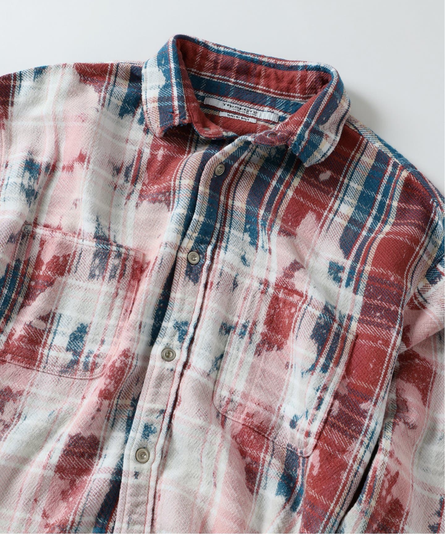 TRISECT2 / ネル ファット クラッシュ チェック シャツ（シャツ
