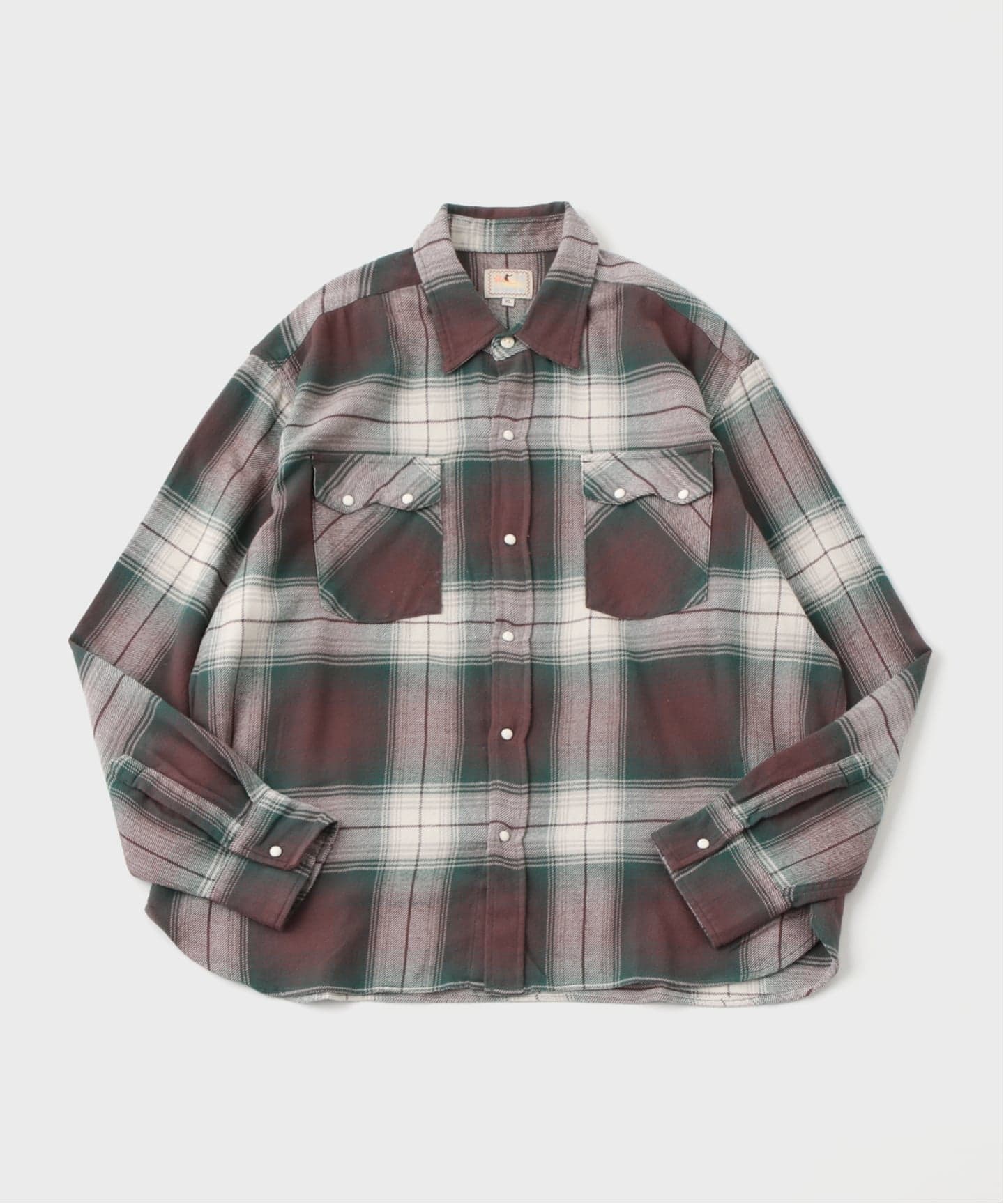 WYTHE / ワイス Washed Flannel Pearlsnap Shirt（シャツ／ブラウス