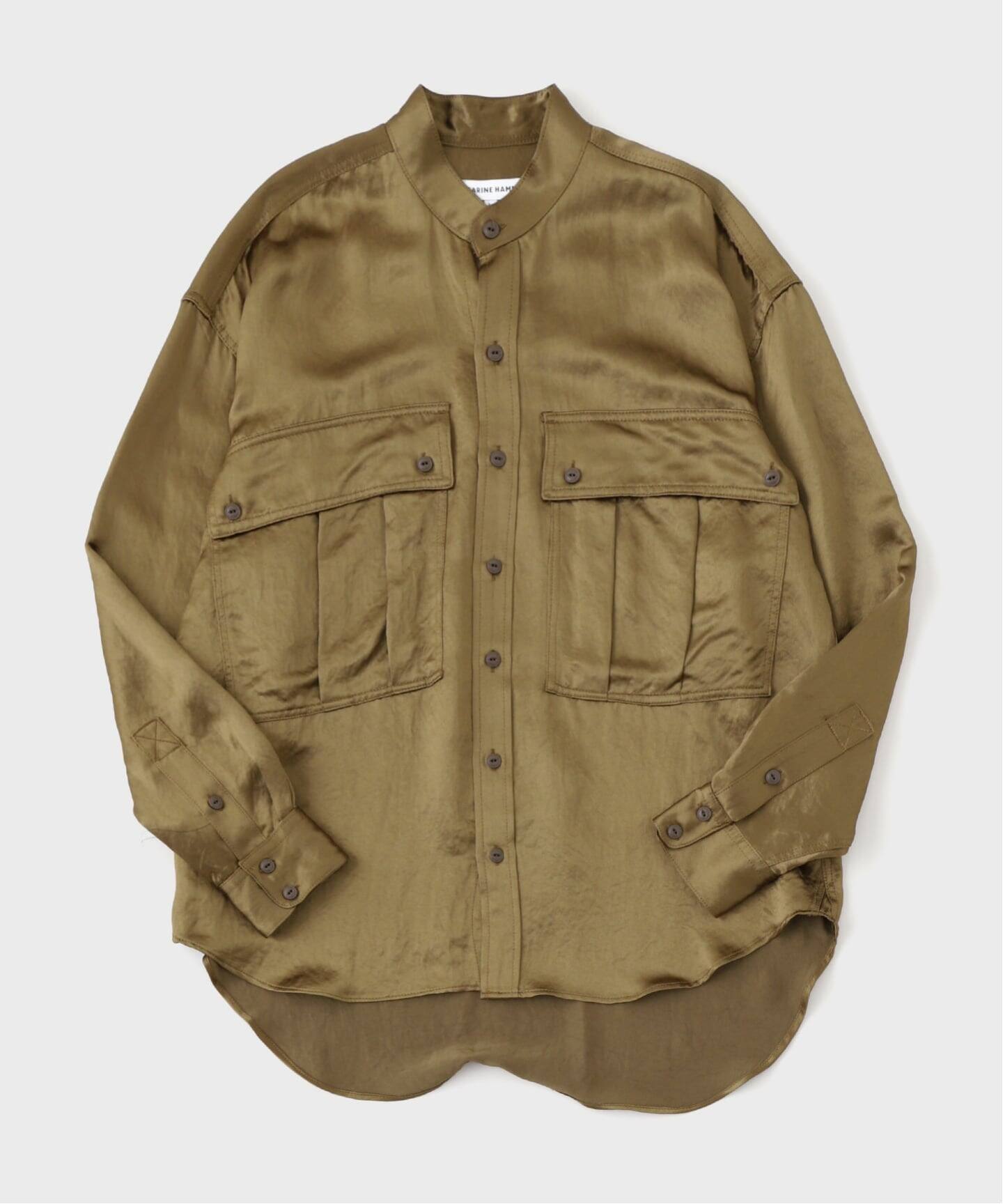 KATHARINE HAMNETT / キャサリン ハムネット ACETATE PARACHUTE SHIRT 