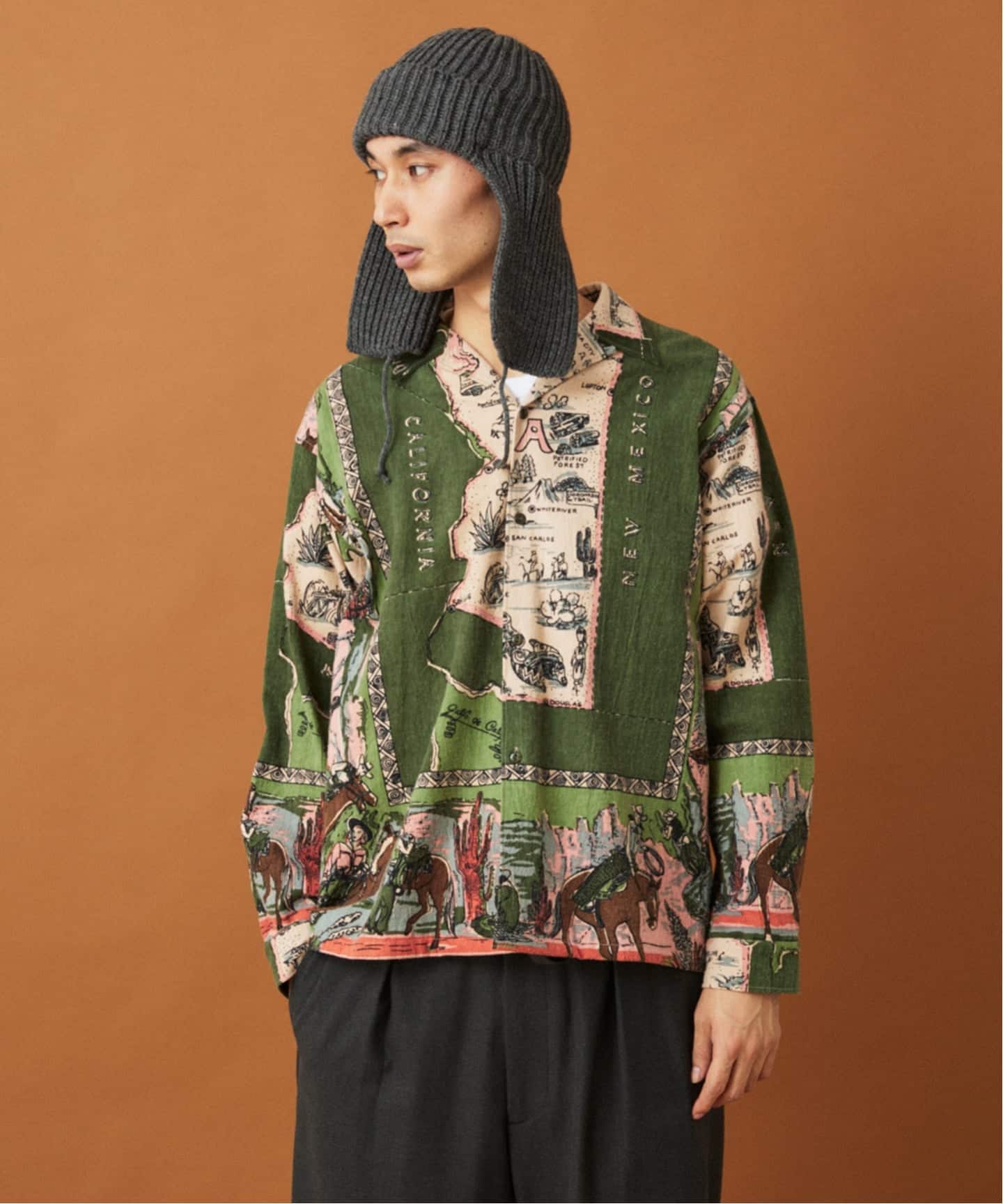 BINDU / ビンドゥー 別注 フランネル パターン シャツ（シャツ