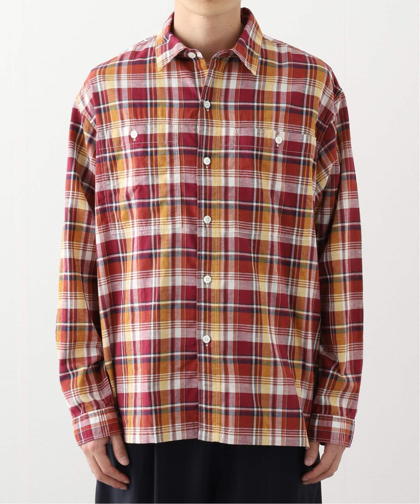 RAL / ラル C/L マドラスワークシャツ（シャツ／ブラウス