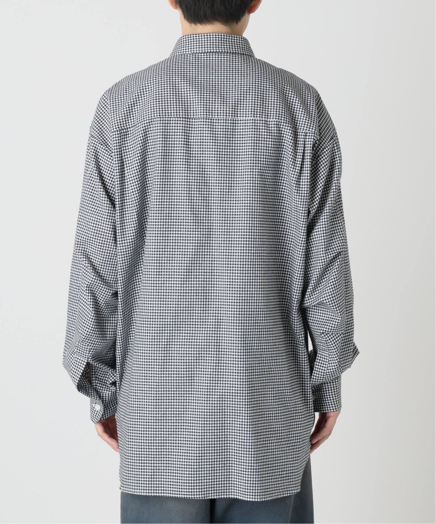 予約》【FOLL/ フォル】cotton cashmere gingham check daily