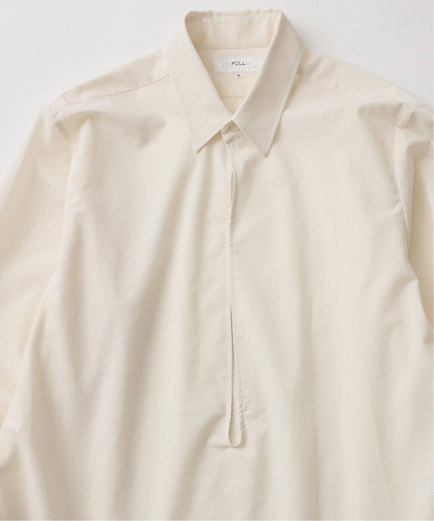 FOLL/フォル】cotton wool skipper shirt（シャツ／ブラウス