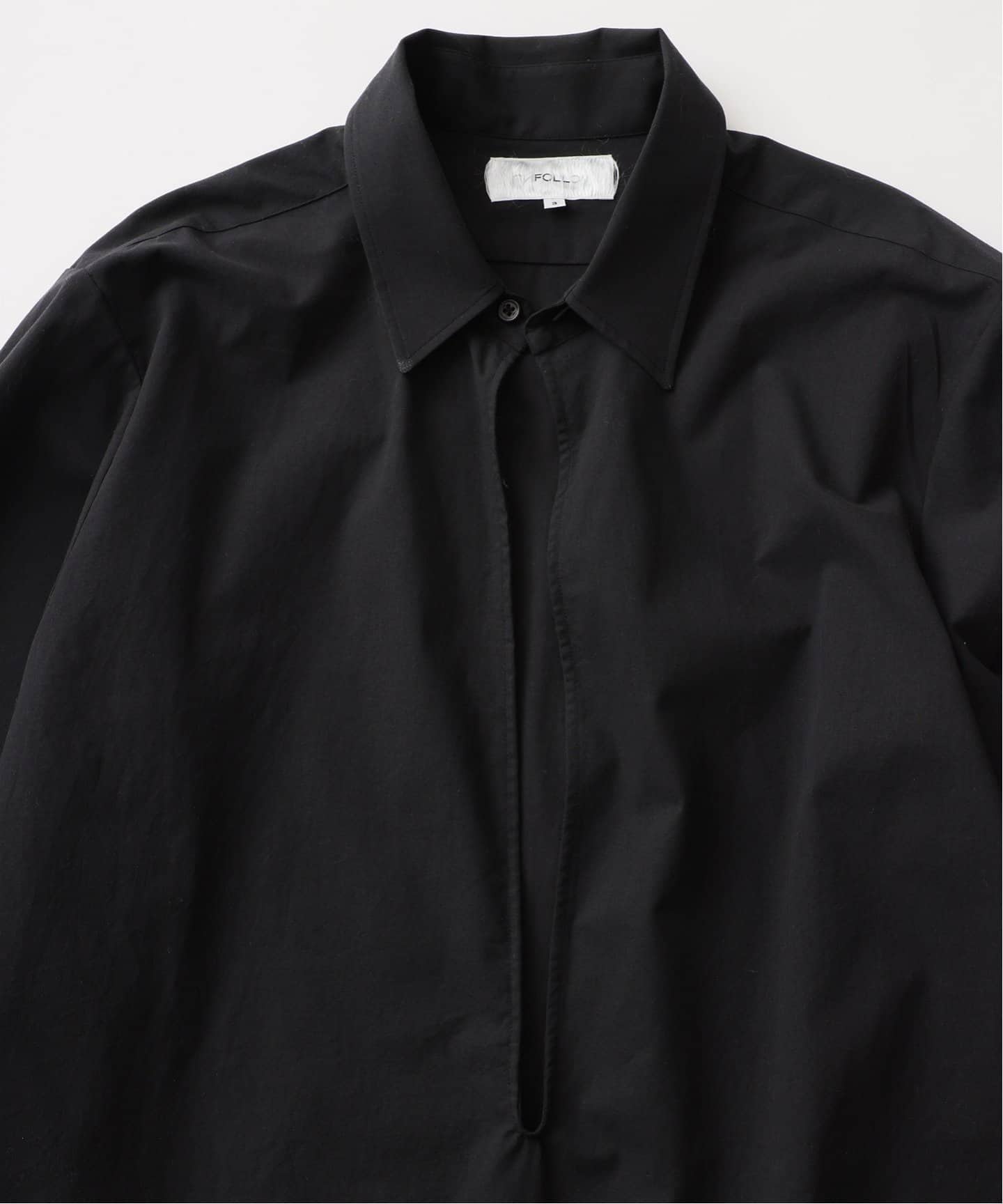 FOLL/フォル】cotton wool skipper shirt（シャツ／ブラウス