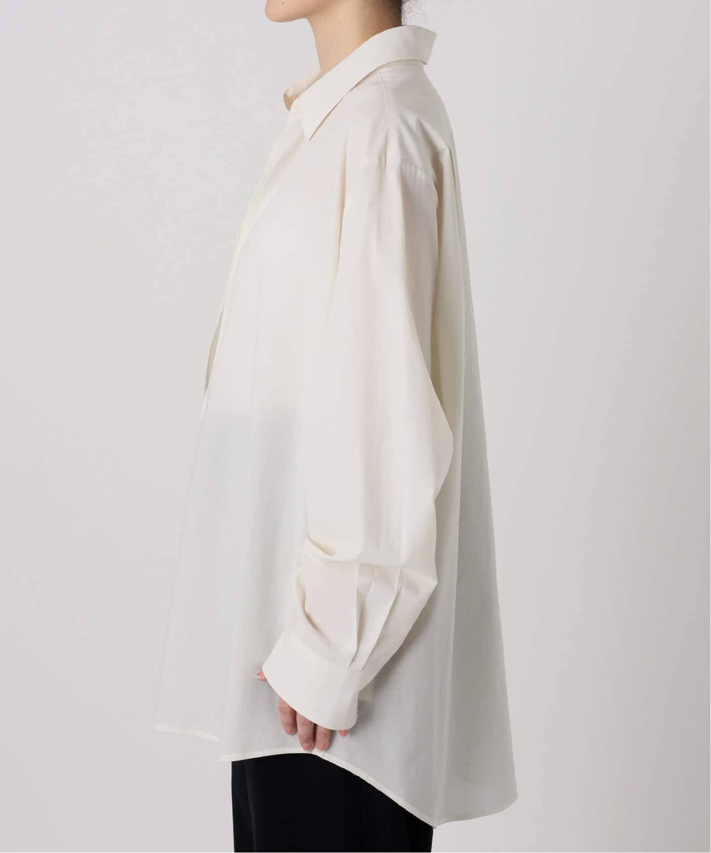 FOLL/フォル】cotton wool skipper shirt（シャツ／ブラウス