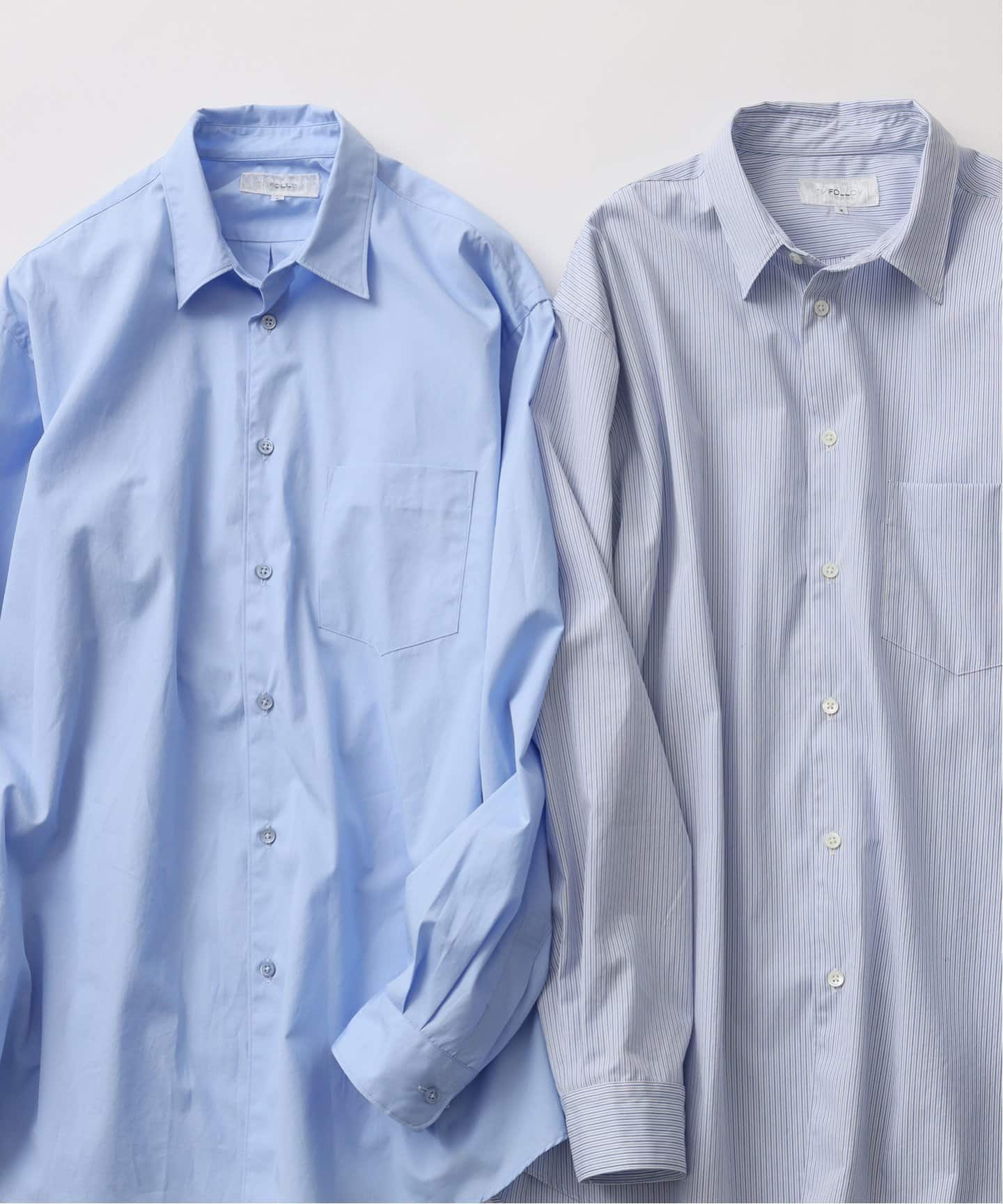 FOLL/フォル】cotton broad everyday shirt（シャツ／ブラウス