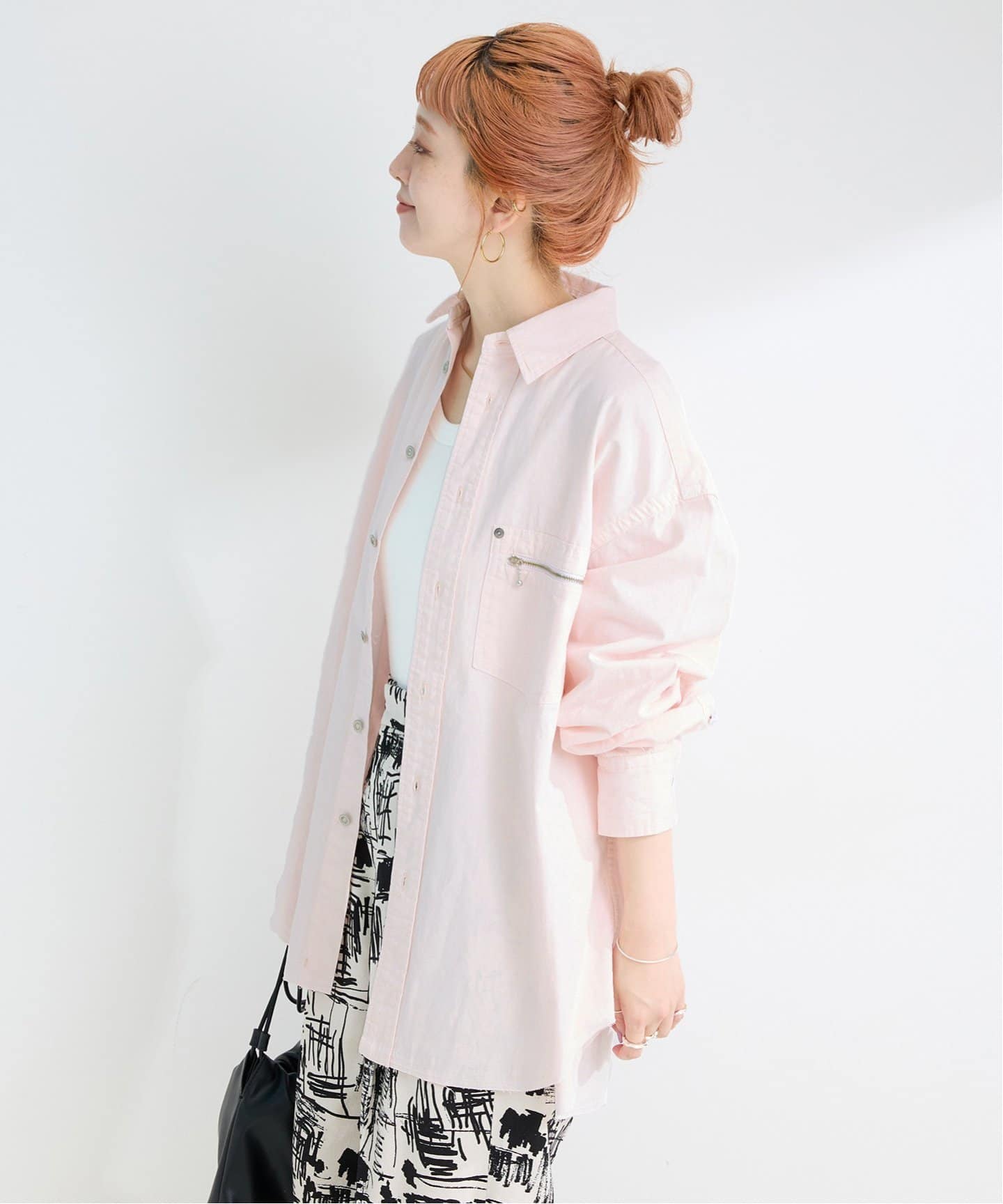 ウォッシャブル / DU JOUR/デュ ジュール JEAN ZIP POCKET SHIRT