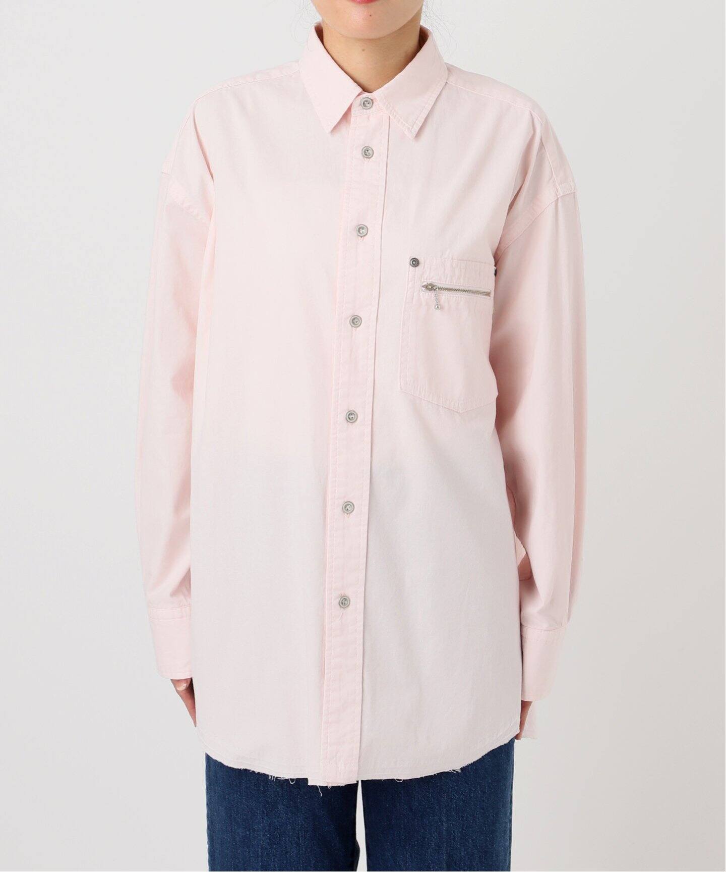ウォッシャブル / DU JOUR/デュ ジュール JEAN ZIP POCKET SHIRT 