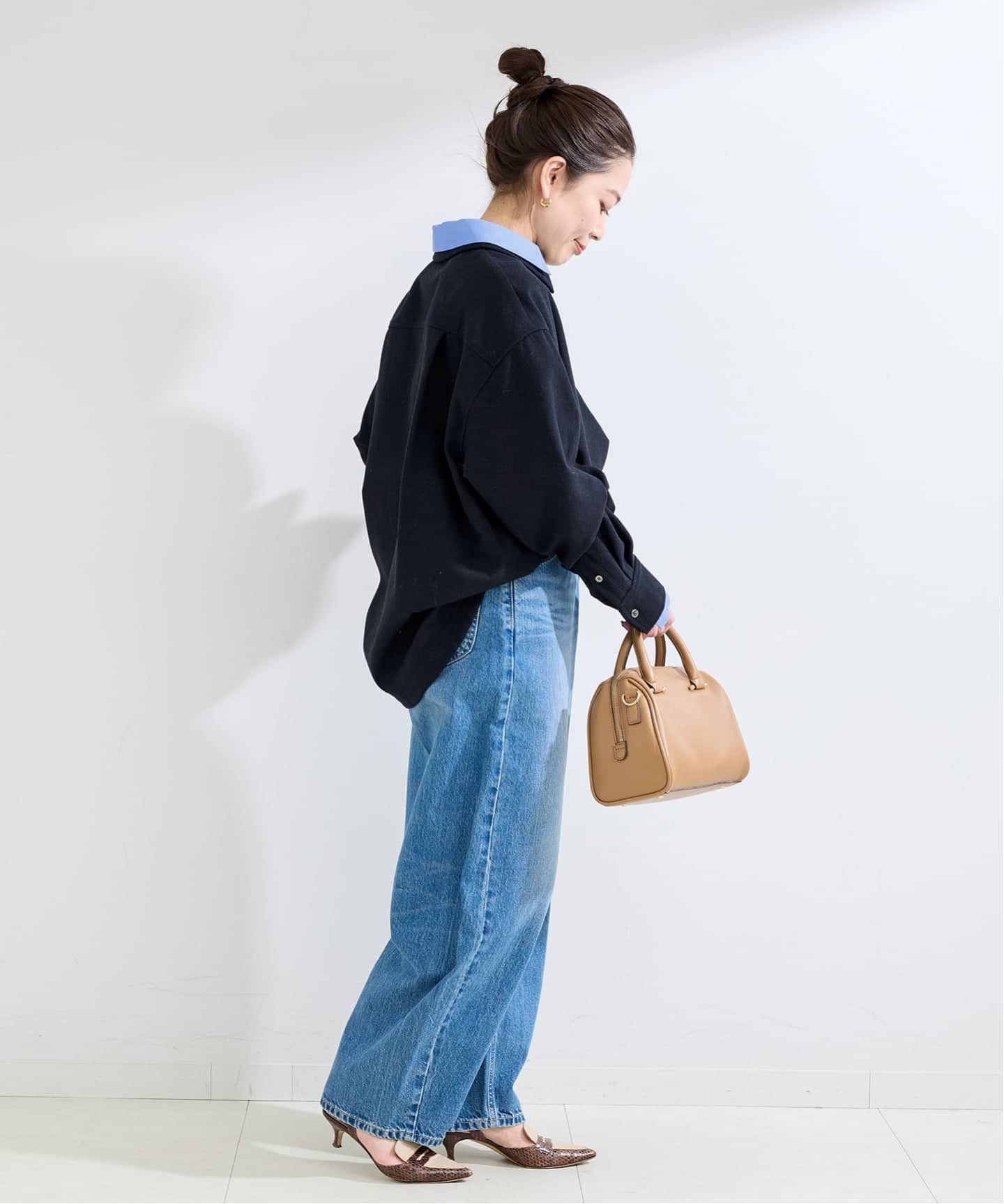 手洗い可 / フラノレイヤードライクシャツ（シャツ／ブラウス）｜B.C