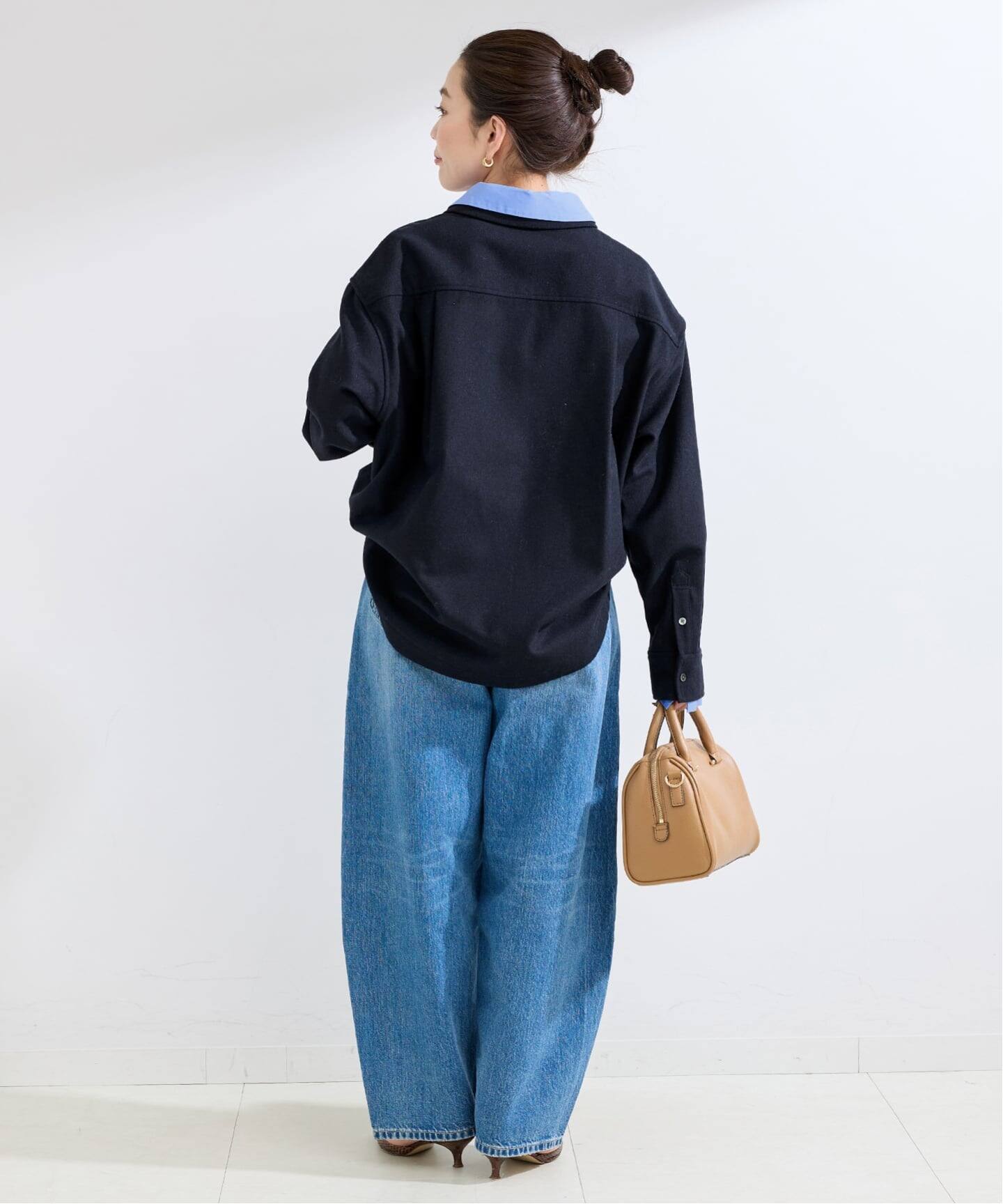 手洗い可 / フラノレイヤードライクシャツ（シャツ／ブラウス）｜B.C