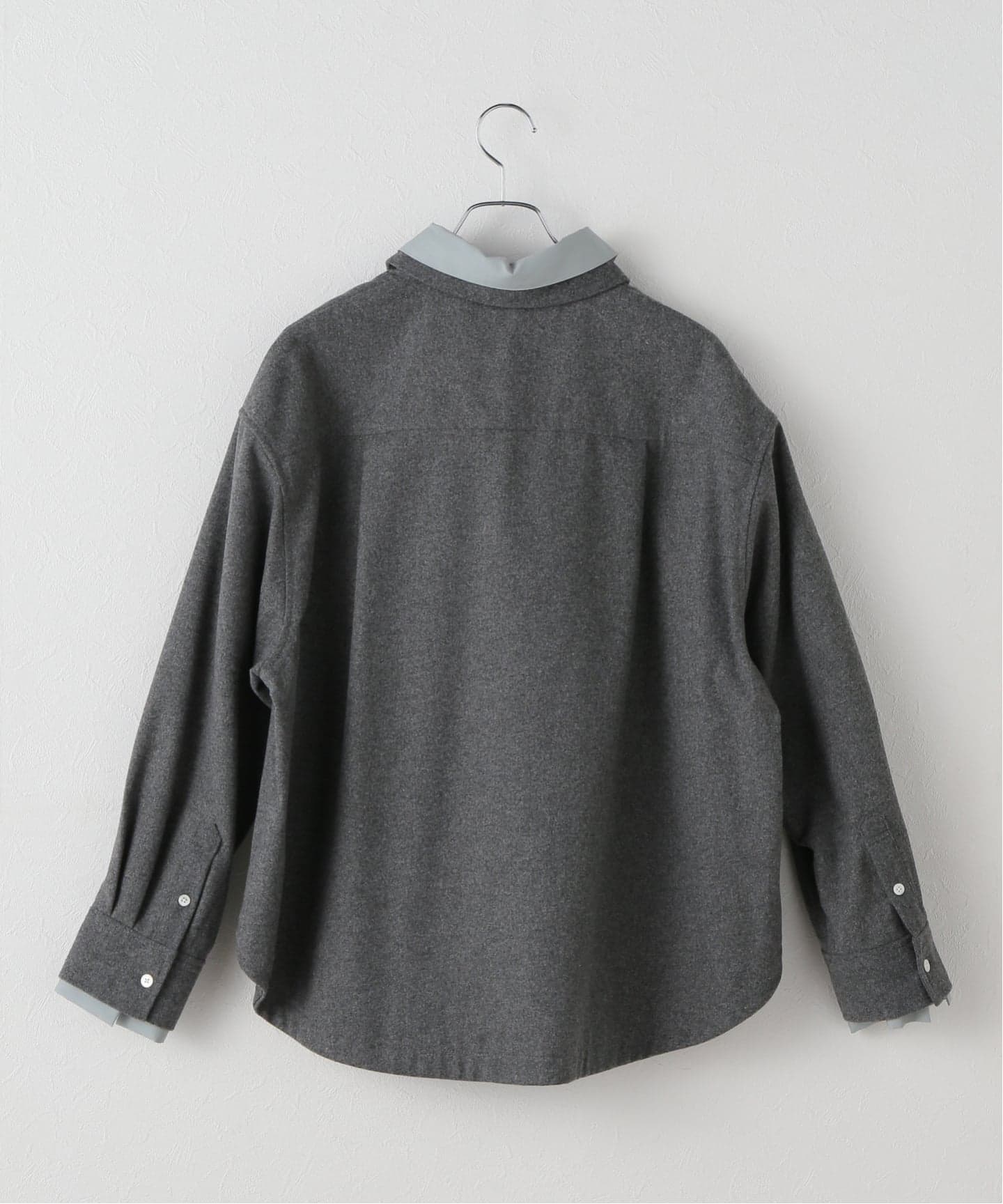 手洗い可 / フラノレイヤードライクシャツ（シャツ／ブラウス）｜B.C