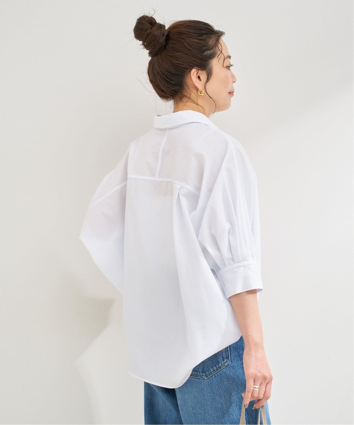 ハーフスリーブシャツ ハーフスリーブデニムスキッパーシャツ[品番：EHEW0044133