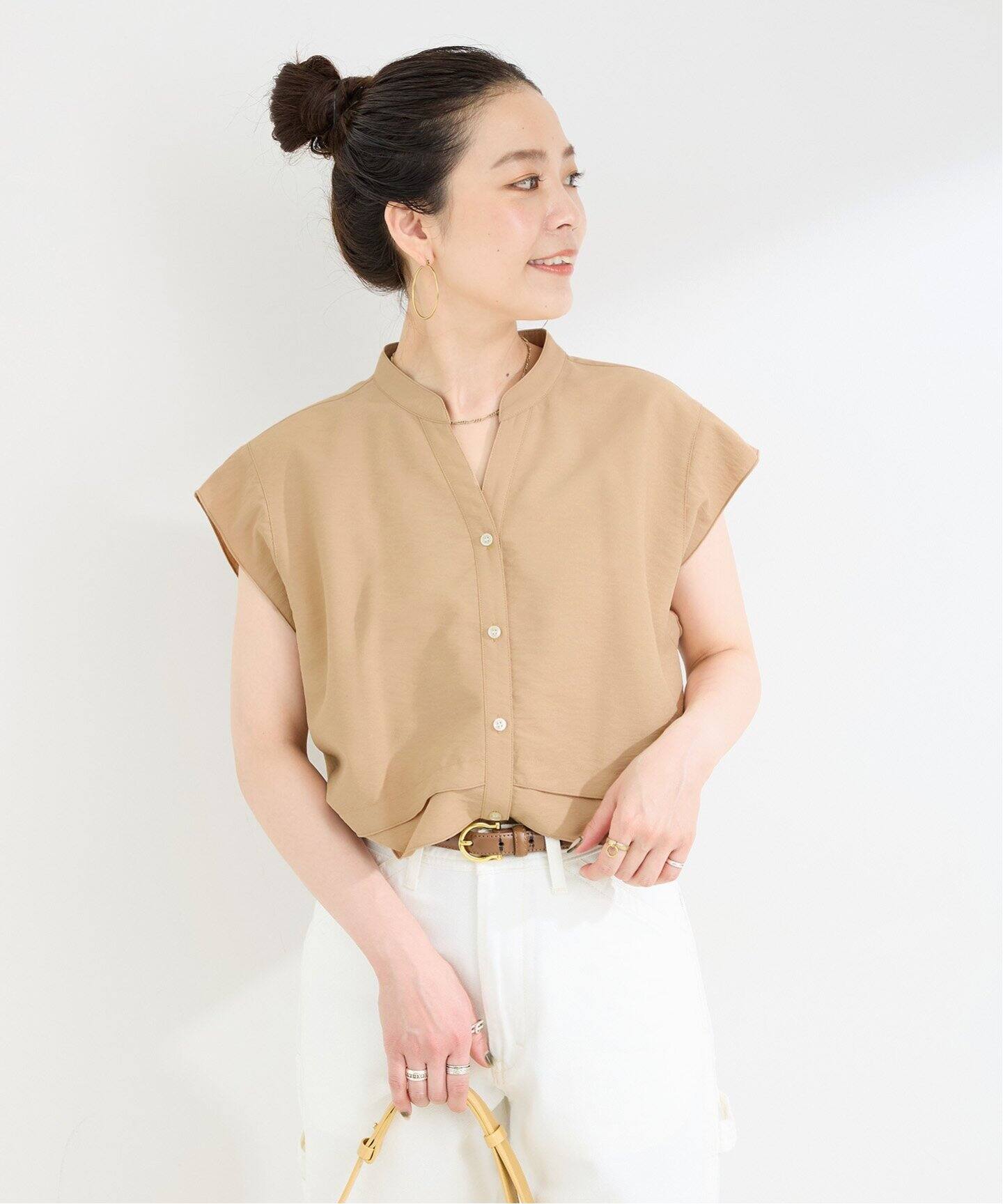 レディース ビブ フロント シャツ 楽天市場】【SALE／50%OFF】【防シワ】【2WAY】フロントタック5