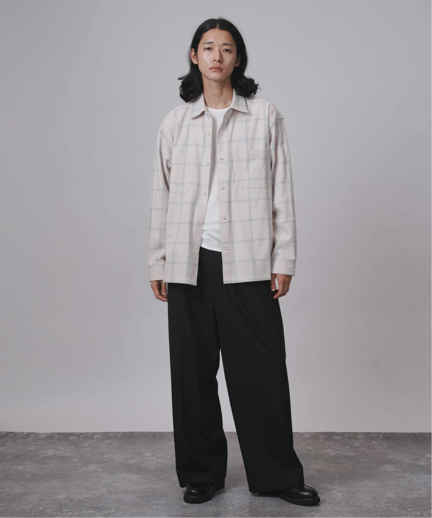 ホップサック オンブレチェックシャツ（シャツ／ブラウス）｜B.C STOCK