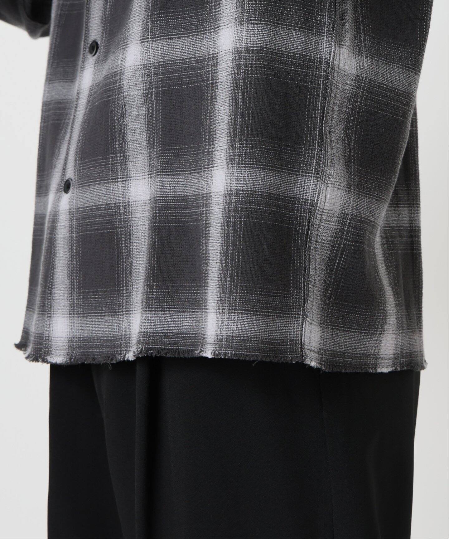 ダメージ加工 オンブレチェックシャツ（シャツ／ブラウス）｜B.C STOCK