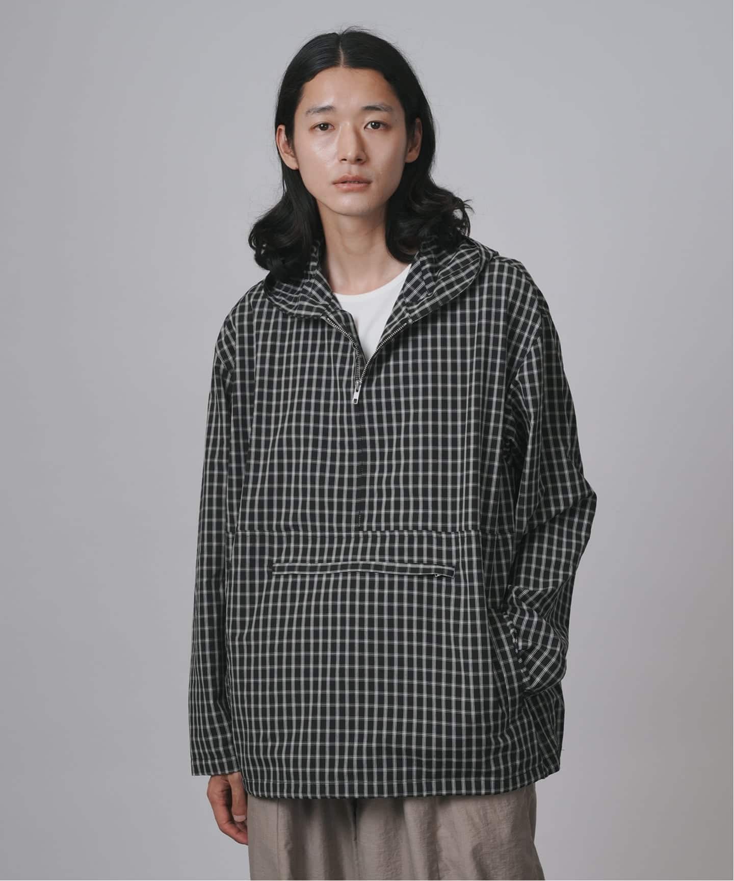 ミニチェック柄 アノラックシャツ（シャツ／ブラウス）｜B.C STOCK