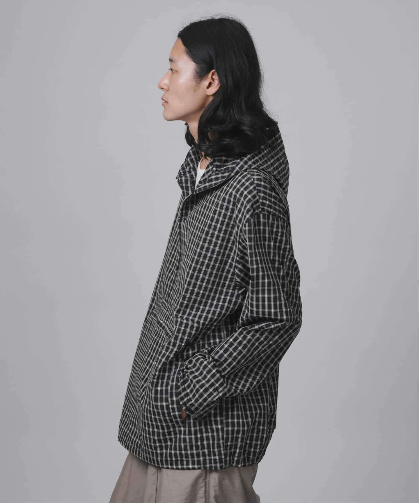 ミニチェック柄 アノラックシャツ（シャツ／ブラウス）｜B.C STOCK