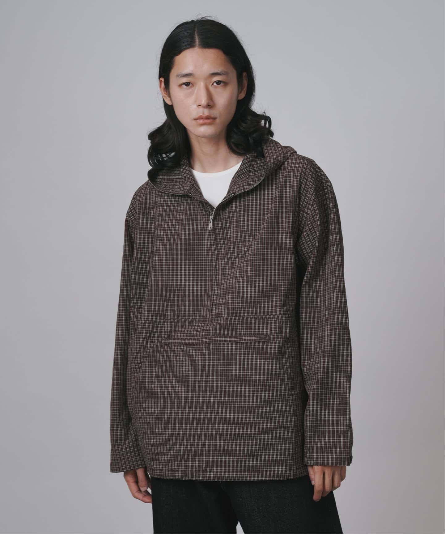 ミニチェック柄 アノラックシャツ（シャツ／ブラウス）｜B.C STOCK