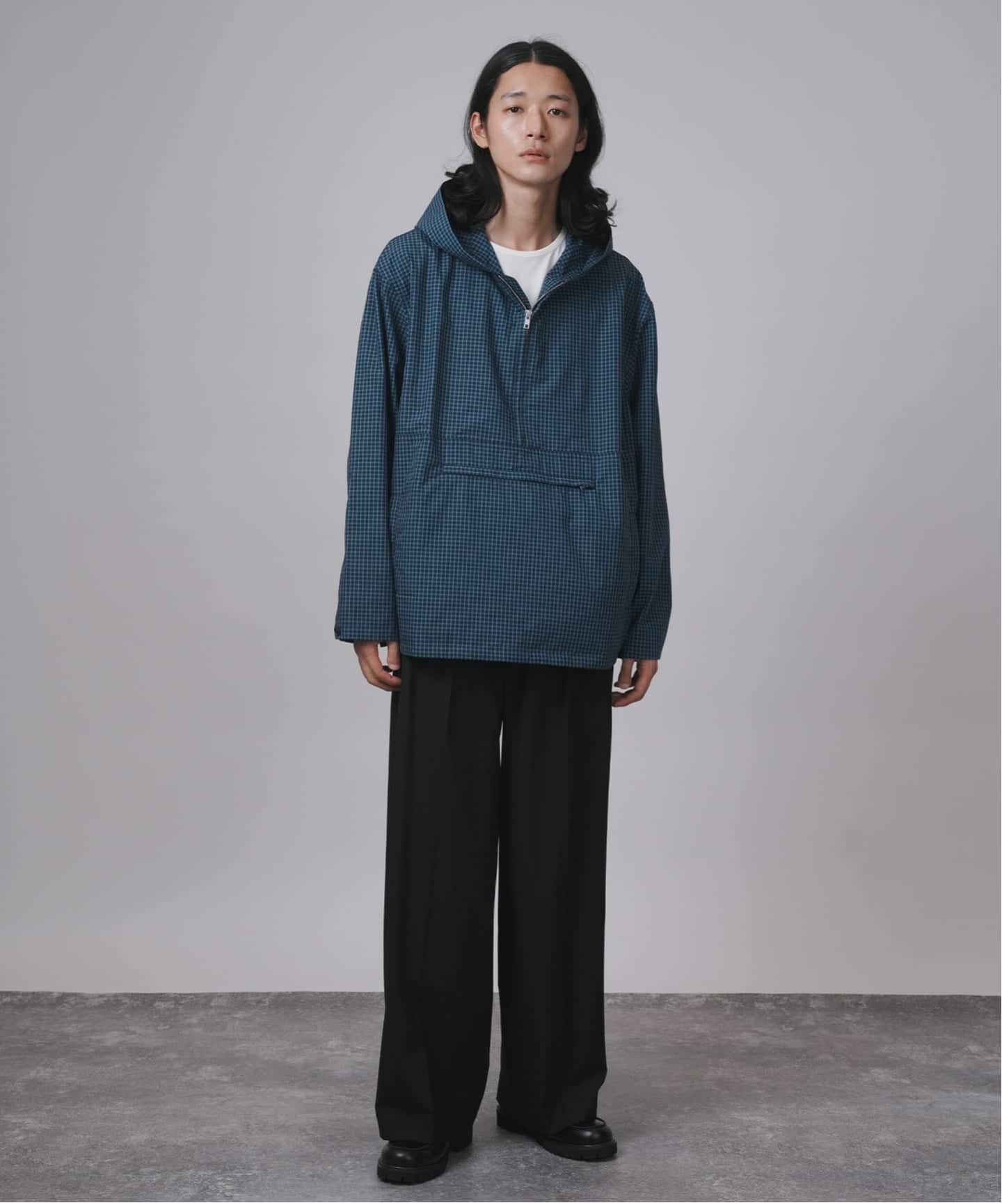 ミニチェック柄 アノラックシャツ（シャツ／ブラウス）｜B.C STOCK