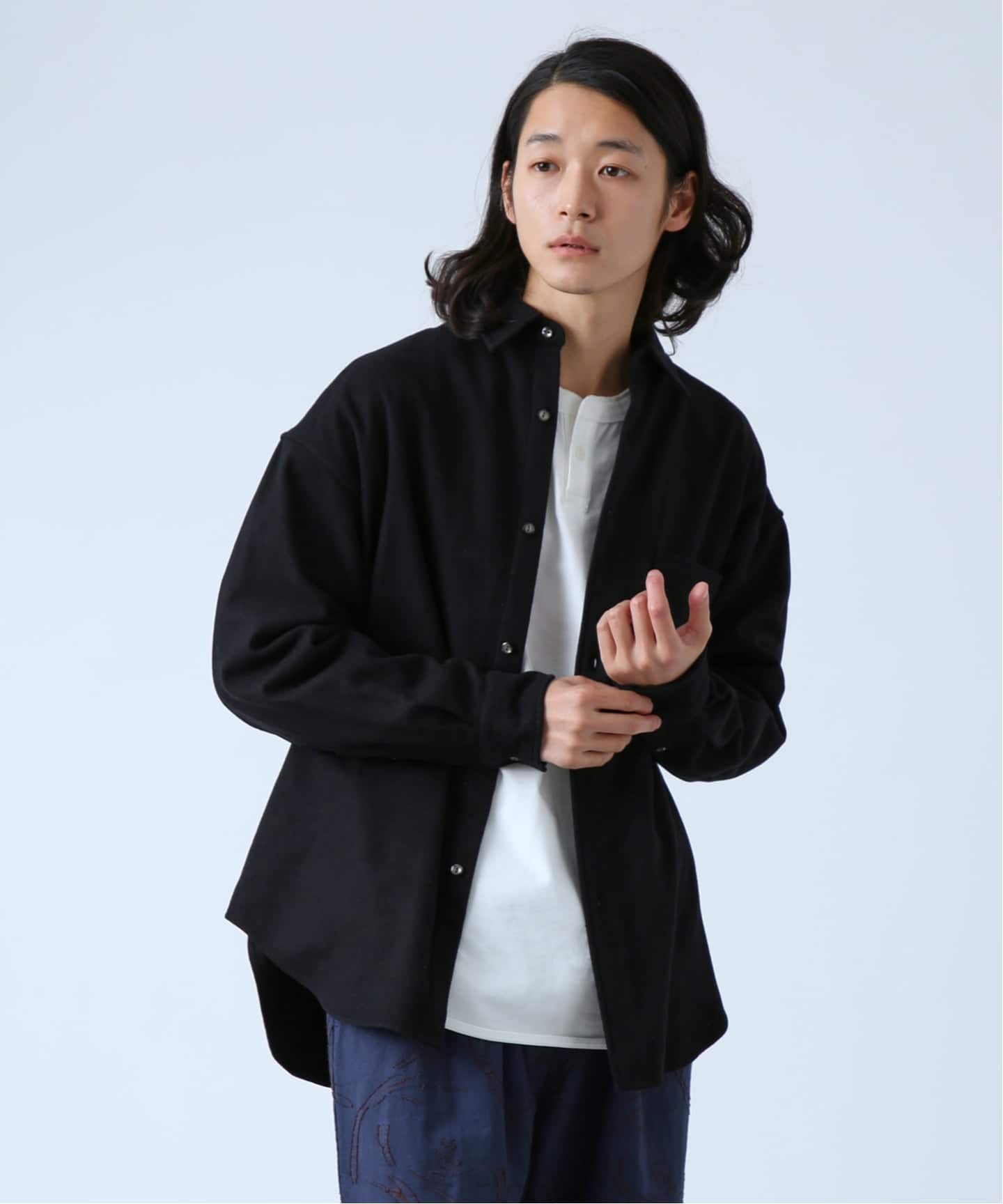 BOYCOM/ボイコム】ビーバー加工 ウールレギュラーカラーシャツ（シャツ