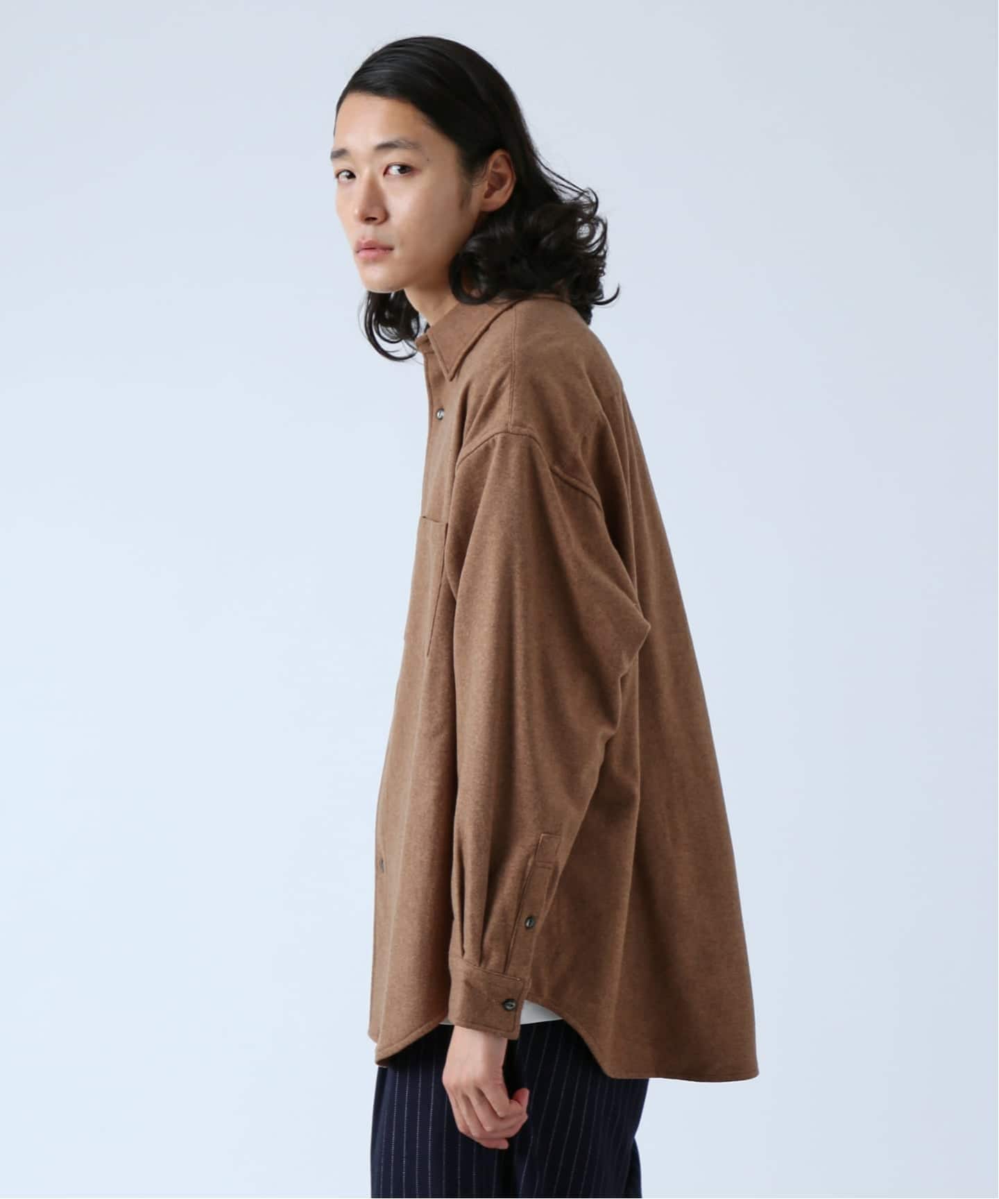 BOYCOM/ボイコム】ビーバー加工 ウールレギュラーカラーシャツ（シャツ